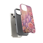 Lilac Quartz Garden Phone Case — Pink Floral Gemstone iPhone Cover