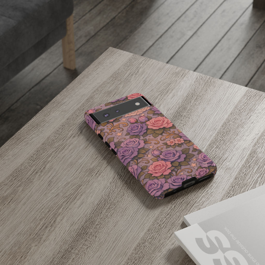 Google Pixel Tough Phone Case — The Sisterhood of the Rose — Master Portia's Rose Garden Vintage Drop-Proof Phone Cover