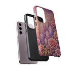 Samsung Galaxy Crystal Garden Phone Case — Pink Floral Crystal Phone Cover