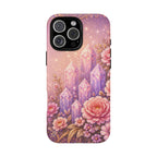Lilac Quartz Garden Phone Case — Pink Floral Gemstone iPhone Cover